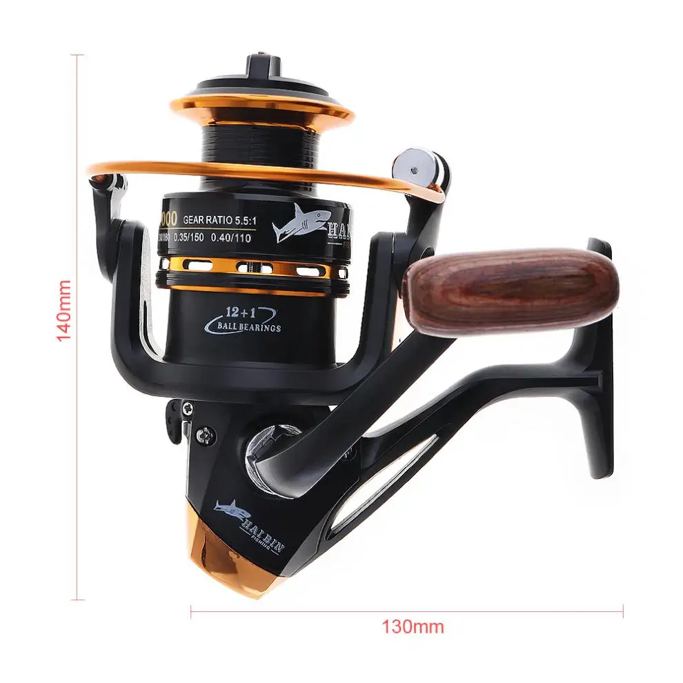 Reel 4000 Metal Spinning 12+1Bb ddmysmile 5.1:1 Exquisite Workmanship Carp Fishing Reel Wheel Tackle For Ocean Boat Fishing Smile 12+1Bb