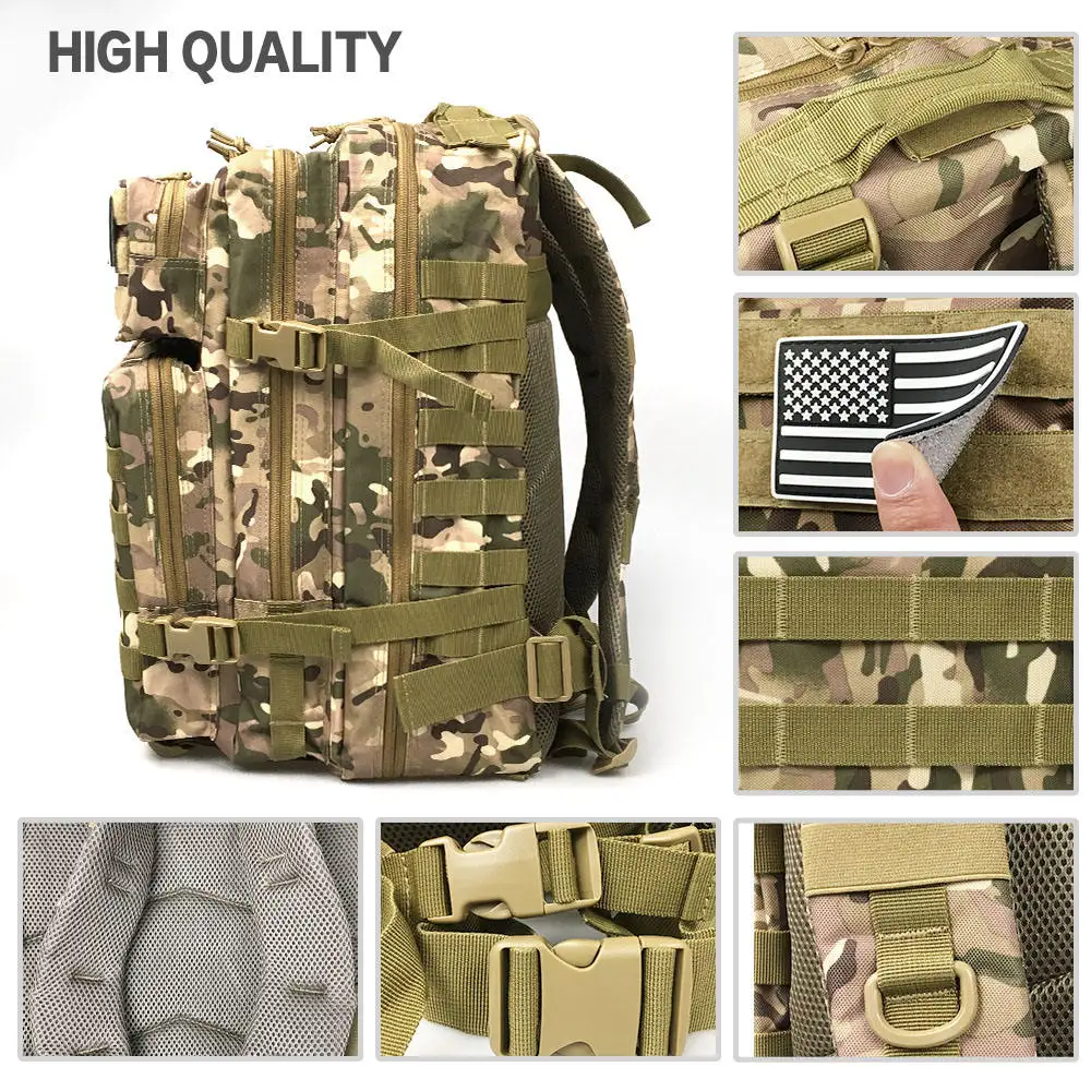 Large Backpack Capacity Sports Outdoor Mountaineering Rucksack For Men And Women ddmysmile Outdoor Hiking Safari Camping Smile