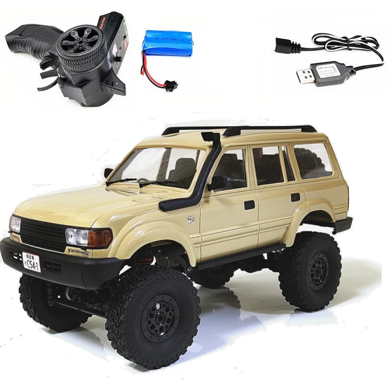 WPL C54 RC Car Crawler 2.4G Simulate Full Scale Rc Arabalar Off Road Vehicle WPL 4WD Climbing Monster Trucks Juguetes Kids Gifts