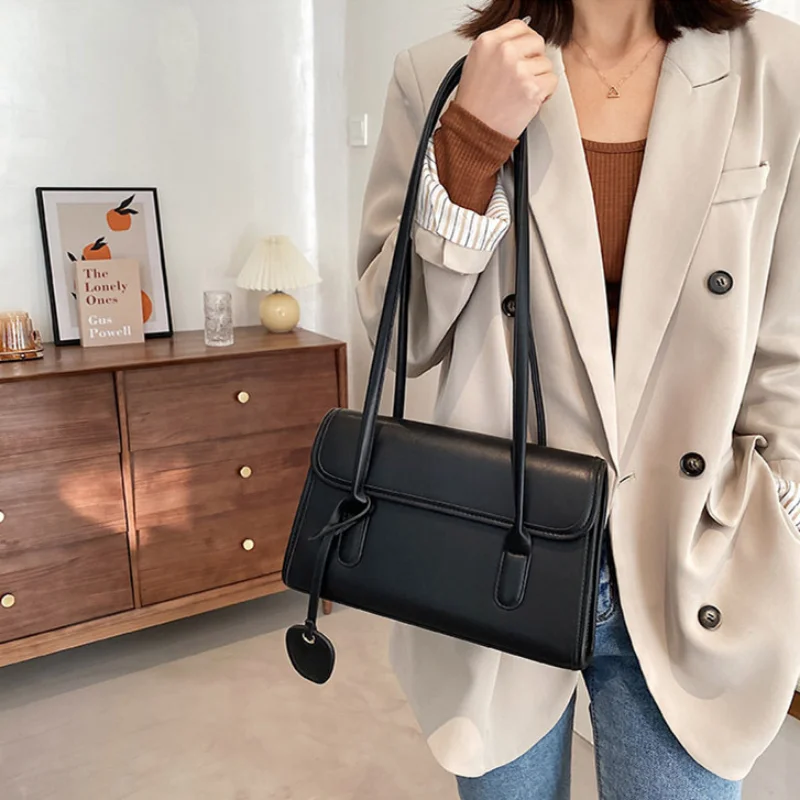 PU Simple Women's Casual Messenger Crossbody Midium Bag Femele Single Shoulder Square Bags for Women Purses and Handbags smile