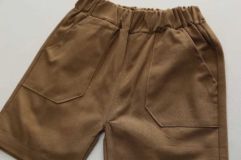 Clothing Sets Children Cotton Summer Clothes Baby Boy Fashion Pocket Shirts Shorts 2Pcs/Set Infant Kids Casual Toddler Tracksuits 0-5 Years