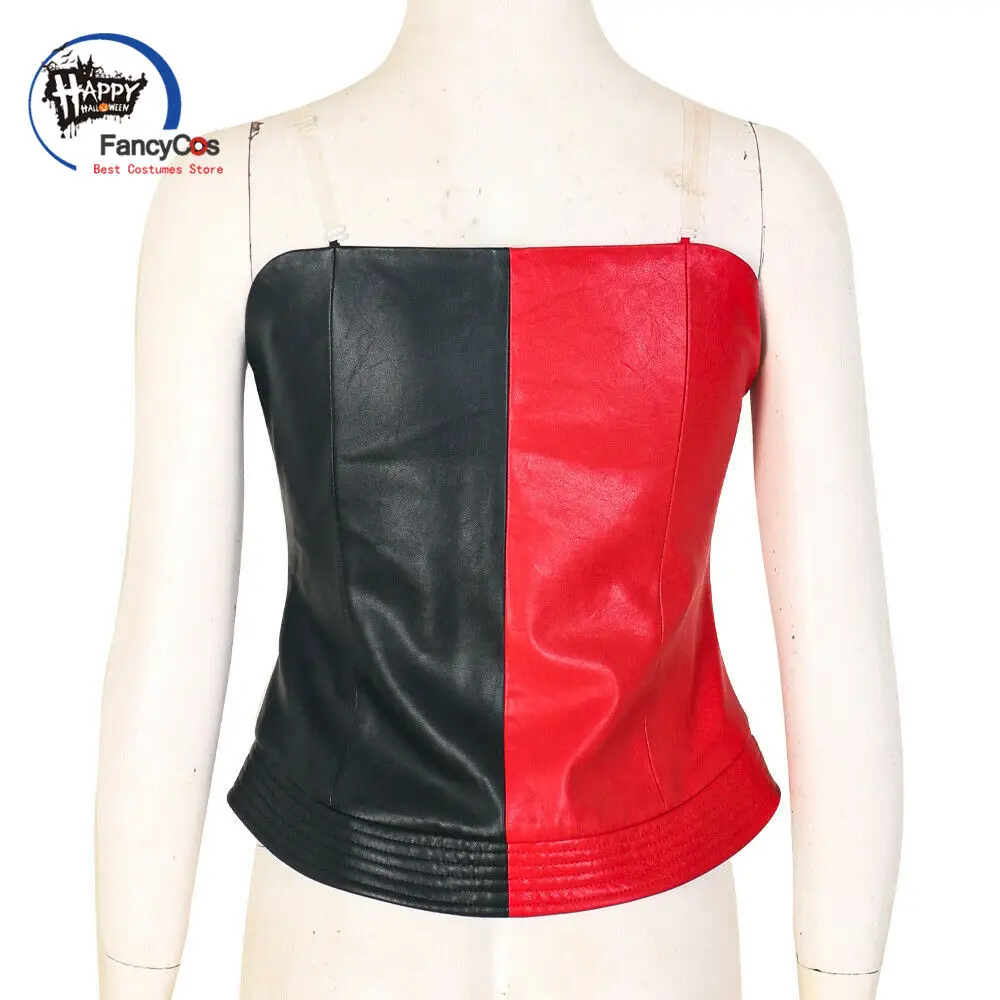 2021 Anime Harley Costume Cosplay Quinn Corset Costume Harleen Cosplay Quinzel Monster Bustier Halloween Costumes for Women smile