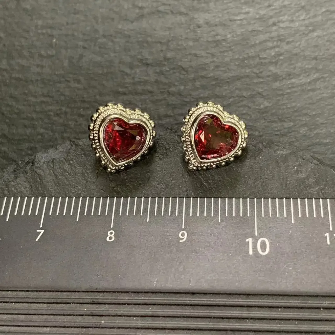 Garnet Sterling Natural Sier Stud Earrings For Women Jewelry Gift Simple Jewelry Green smile