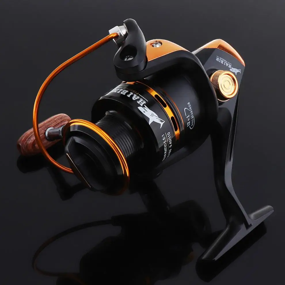Reel 4000 Metal Spinning 12+1Bb ddmysmile 5.1:1 Exquisite Workmanship Carp Fishing Reel Wheel Tackle For Ocean Boat Fishing Smile 12+1Bb