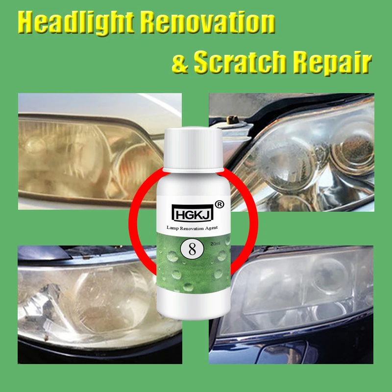 HGKJ-8-20ML Car Polishing Repair Kit Clean Retreading Agent headlight restorer Polishing Anti-scratch Liquid Car Chemicals