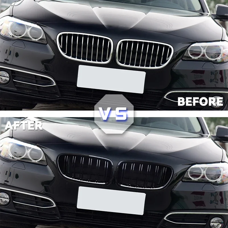 Front Bumper Kidney Grill Dual Slats Racing Grill For BMW 5 Series F10 F11 520i 528i 535i 530i 550i 2010-2017 Replacement Part