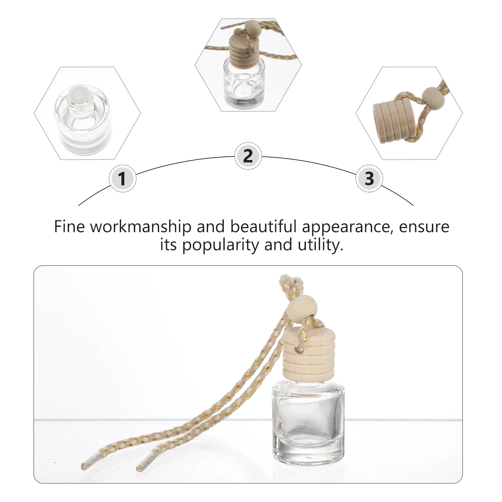 Rear View Mirror Hanging Accessories Car Perfume Bottle Interior Decor Luxury Pendant Perfumes