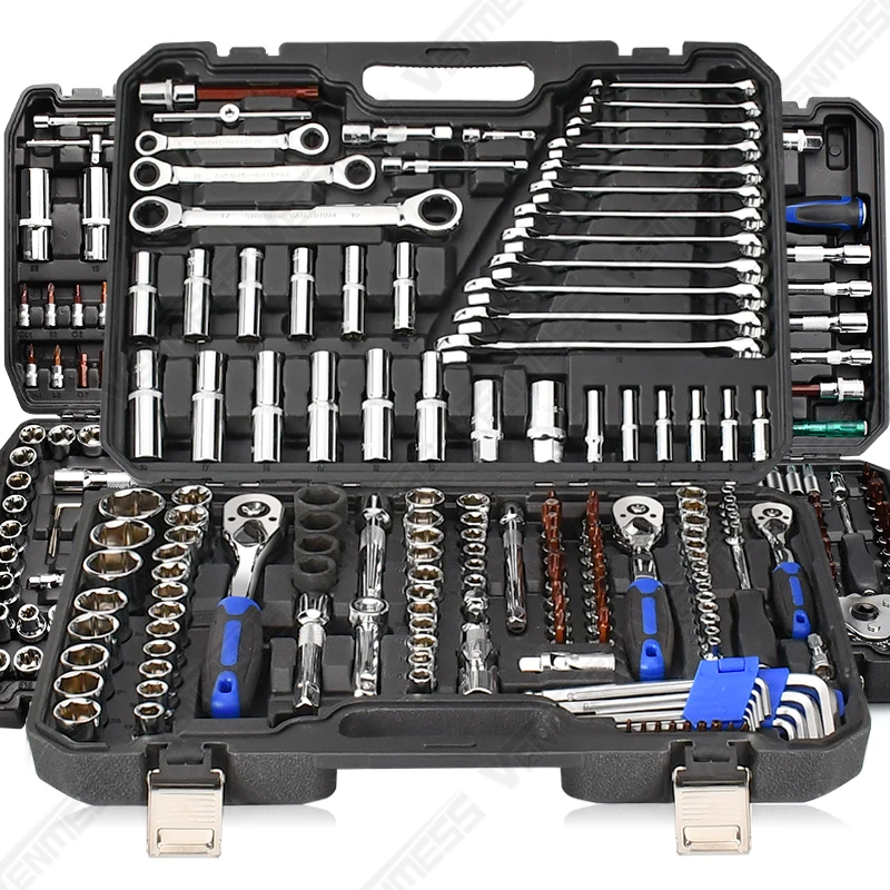 Mechanics Tool Set Socket Wrench Set,Auto Repair Hand Tool Kit Wrench Tool Box Set with Plastic Storage Case