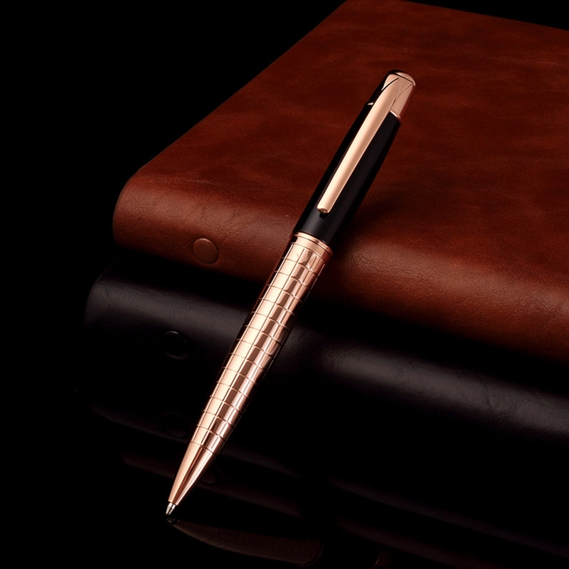QX2B Luxury Retractable Ballpoint Pen Signature Black Ink Pen 1.0mm Point for Men Women Professional Executive Office Present