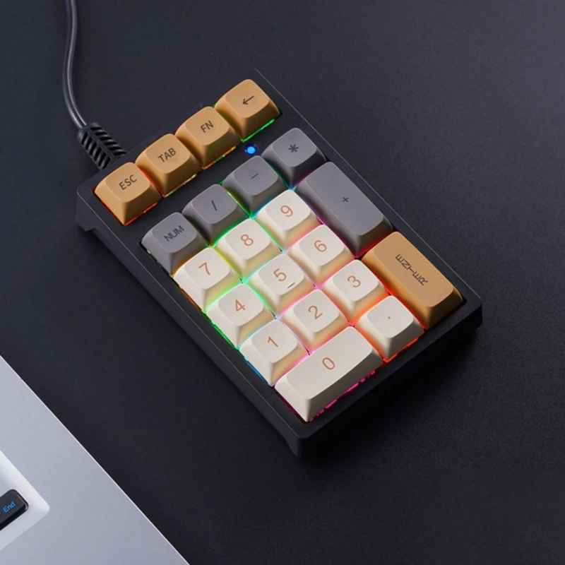 Ergonomic Mini Digital Accounting Keyboard Laptop Number Pad USB Wired- Numpad M76A