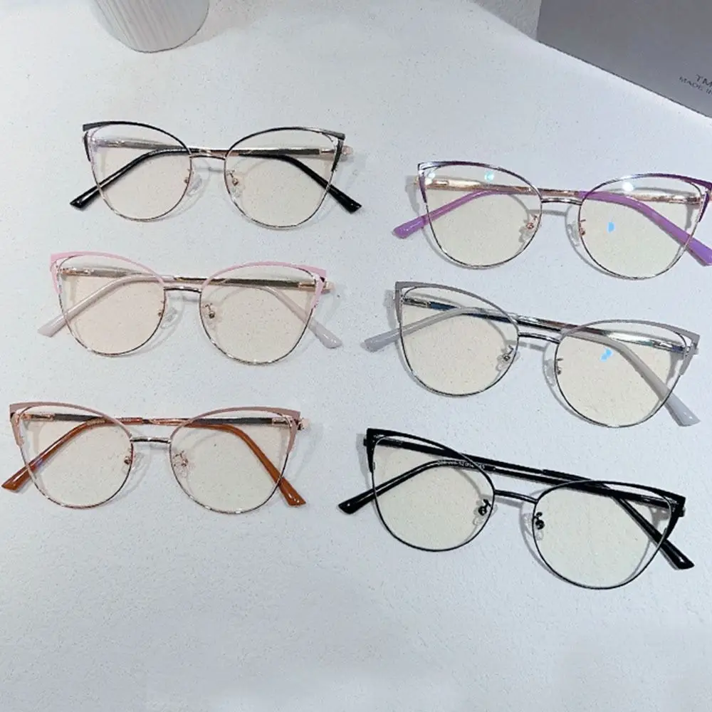 Cat Eye Blue Light new Blocking Eyeglasses Women 2025 Designers Square Eyeglasses Optical Spectacle Computer Glasses Eye Protection