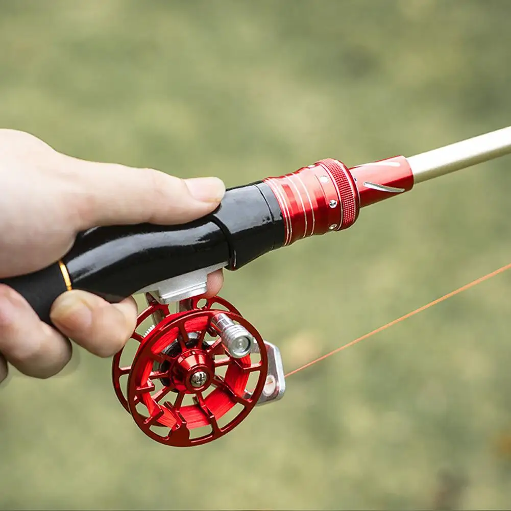 Fishing Portable Raft Mini Reel Ultralight High-strength All Metal Hollow Fishing Tackle Accessories smile