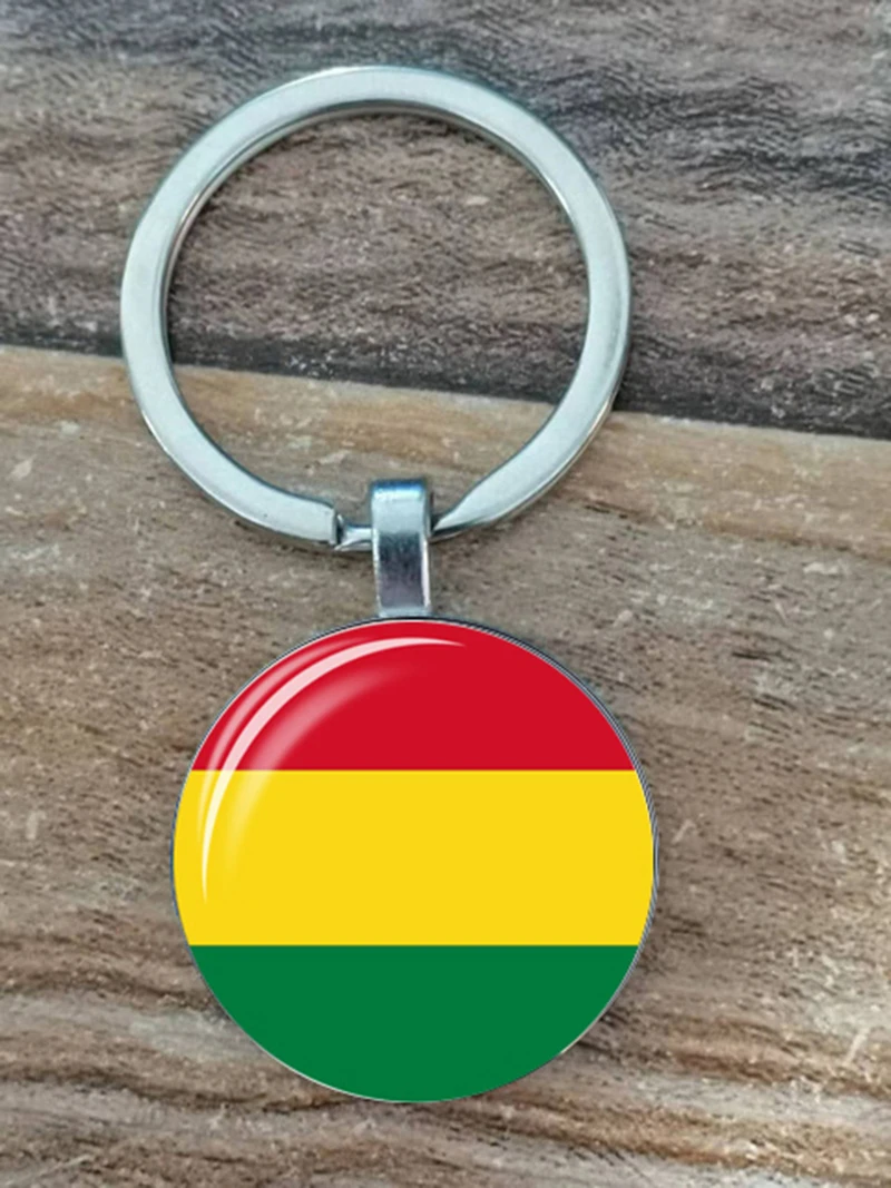 National South Flag American Keychain Brazil Chile Argentina Peru Colombia National Flag Metal Keychain Tourism National Souveni smile