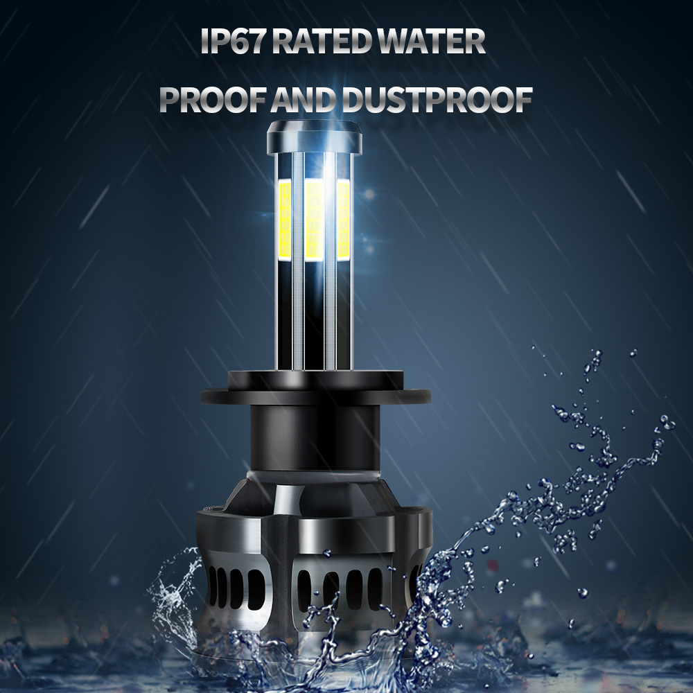 2X8 Zijden Cob H7 Led H11 H4 Hi/Lo H1 H3 H8 HB1 HB3 HB4 HB5 HIR2 h13 H27 9005 9006 9008 9012 Auto Koplamp Lampen Auto Lichten 12V