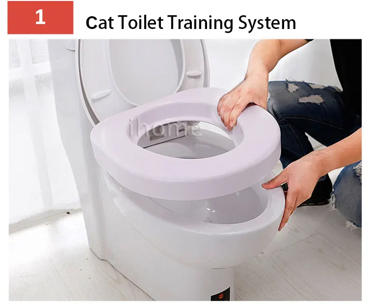 High Quality Cat Toilet Training Kit Professional Train Love Clean Cats Use Human Toilet Easy To Learn Litter Lavatory Box