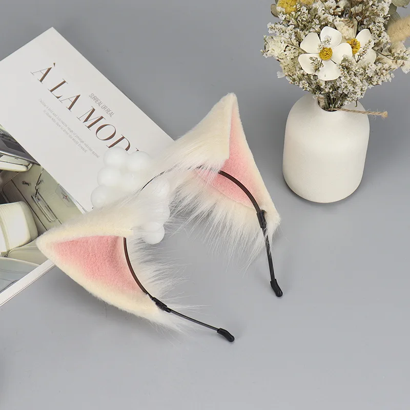 ddmysmile Ear Lolita Cute Animal Hairpin Women Fox Wolf Japan Anime Expo Cosplay Plush Ears Girl Gift Smile