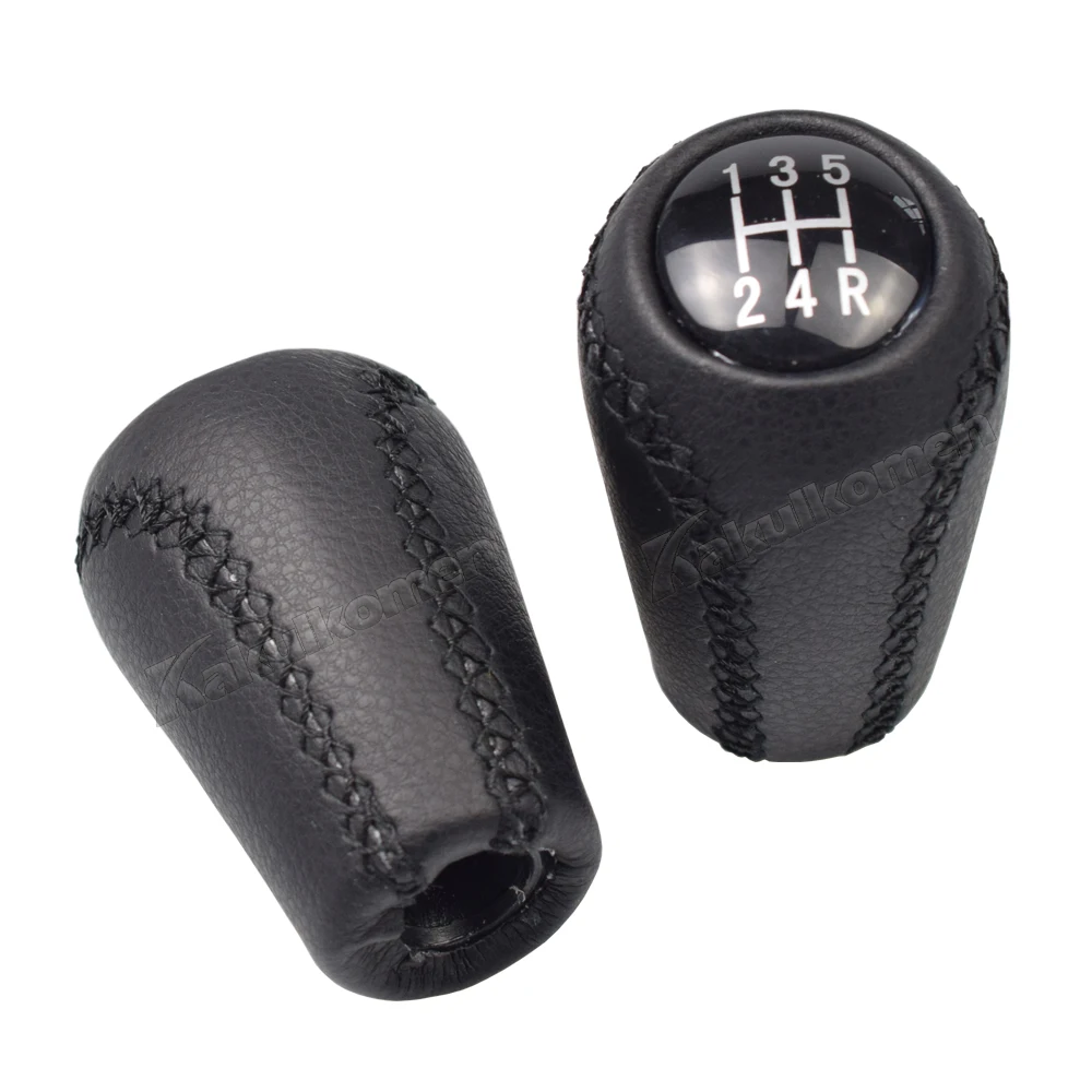 Shift Knob Gear 5/6-Speed For MAZDA 3 BK BL 5 CR CW 6 II GH CX-7 ER MX-5 NC III MT Leather Shifter Lever Arm Stick Headball New smile MX-