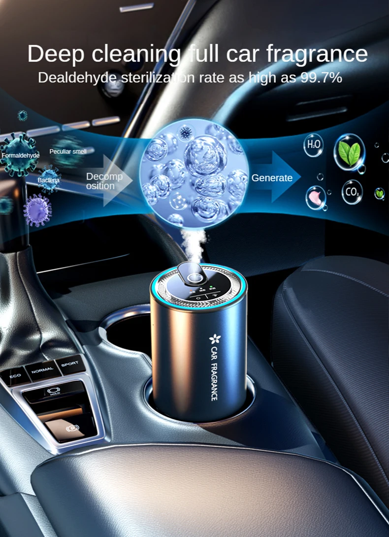 Car Air Refresher with starry projector Car intelligent aromatherapy Home aromatherapy diffuser car perfume home fragrance