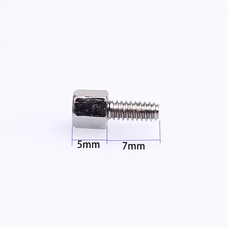Hexagonal Copper Set 30Pcs Column Screw For DB 9 15 25 37 Rs232 DB Connector VGA Copper Column COM Serial Copper Stud ddmysmile Screw Nut Smile