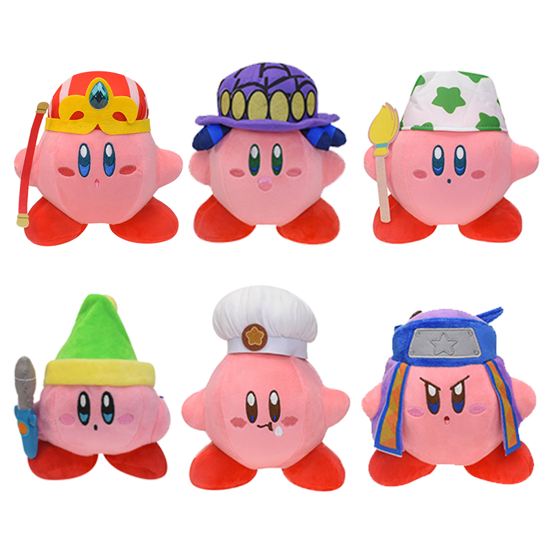 24 Styles Kirby Plush Stuffed Toys 12 Constellations Scorpio Libra Kirby Chef Cosplay Toys Adeleine Snowman Christmas Gifts