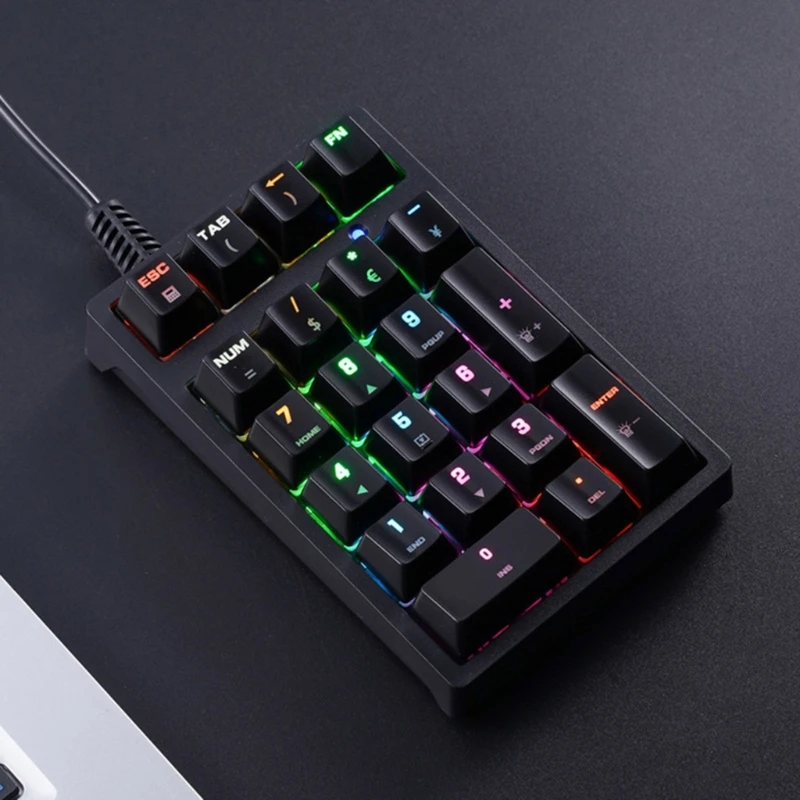Ergonomic Mini Digital Accounting Keyboard Laptop Number Pad USB Wired- Numpad M76A
