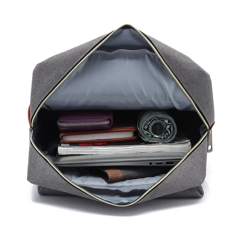 Vintage Waterproof Unisex Oxford Backpacks Large Capacity Men Canvas Travel Bags for Women Students School Books Laptop Backpack smile