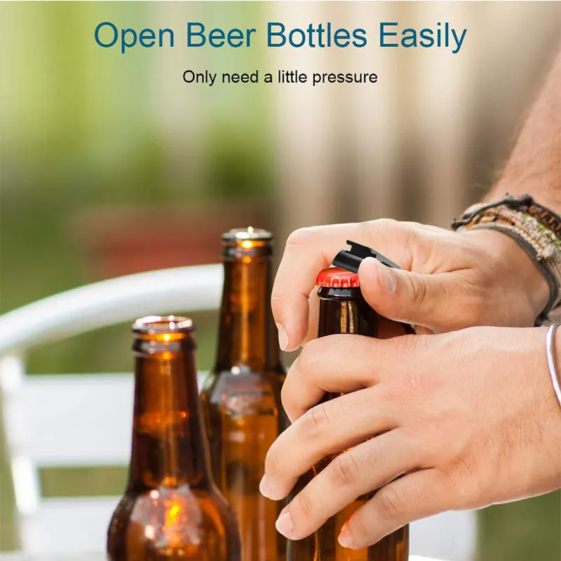 Keychain 200Pcs Bottle Opener Aluminum Beer Bottle Openers Metal EDC Soda Keyring Tool Gift Accessories for Kitchen smile