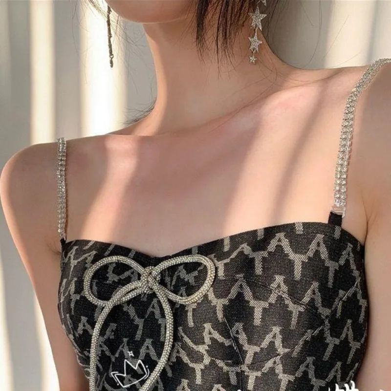 New Sexy Rhinestone Bra Shoulder Straps Hollow Crystal Anti-light Underwear Lingerie Straps Chains Women's Intimates Accessories