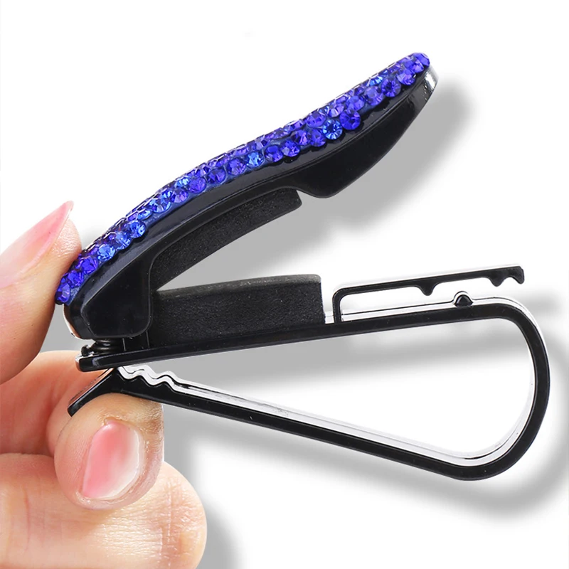 Case Universal Glasses Car 2 In 1 Auto Sun Visor ddmysmile Sunglasses Holder Card Stand Multicolor Glasses Clip Car Accessories Interior Smile