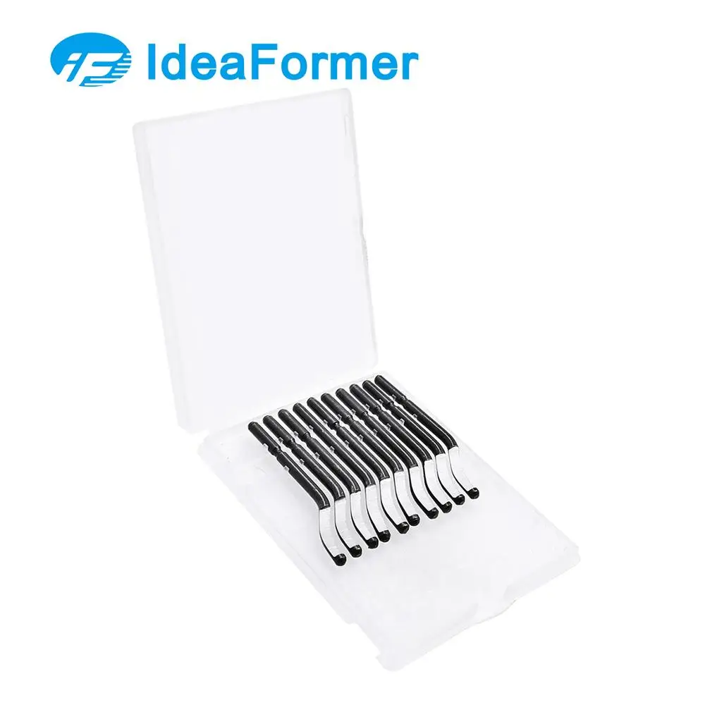 Handle ddmysmile Fixed 1 Set Plastic Burr Pocket Knife Nb1100 Scraper+10Pc Bs1010 Blades Trimming Neaten Deburring Head Cutter 3D Tools Smile Scraper+