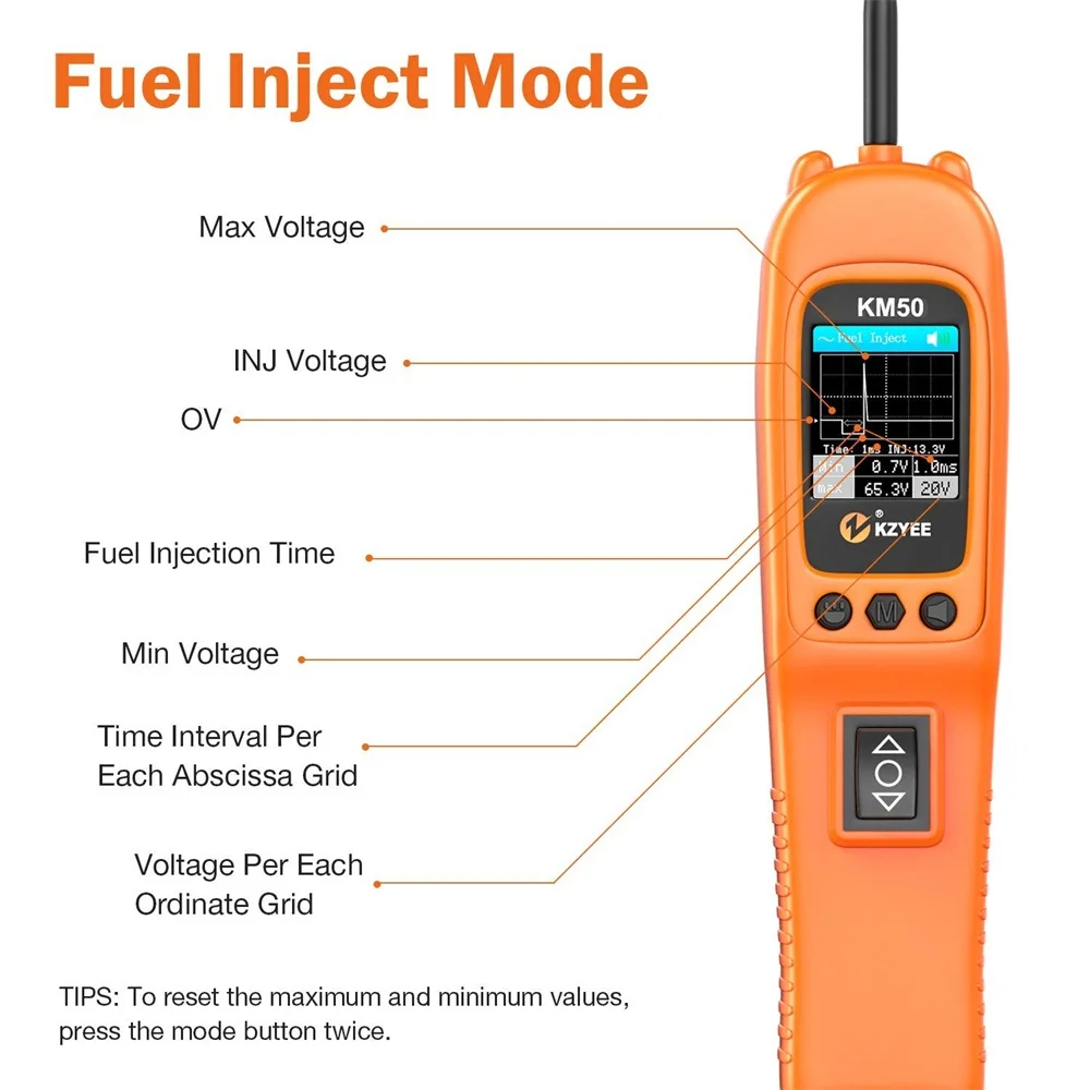 Car Power Scan Km50 Electric Circuit Tester Automotive Tools Car Multi Meter Circuit Diagnostic ddmysmile Tool PK Ps100 Os2600 Yd208 Smile