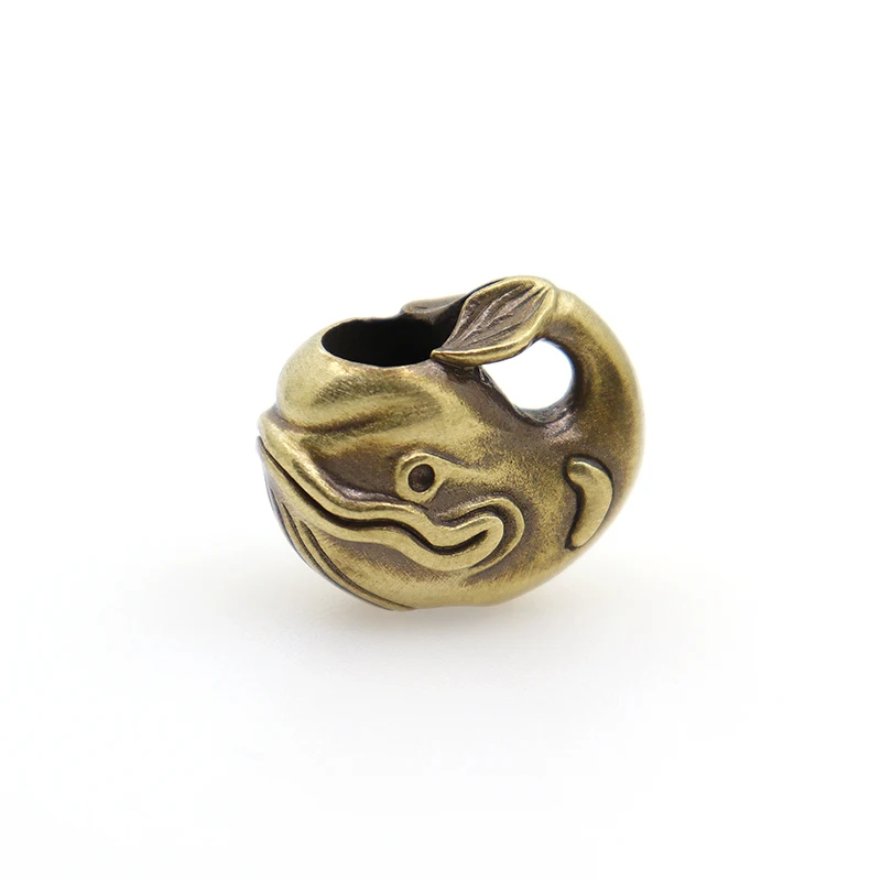 DIY Tools Brass Outdoors Whale Paracord Knife Beads ddmysmile Lanyard Pendant Keychain Accessories Smile