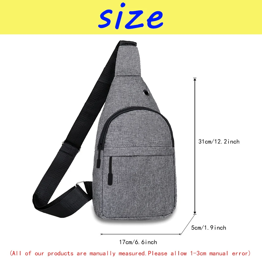 Multifunctional Chest Casual Men's Bag Flamingo Print Shoulder Bag Men's Short Travel Messenger Bag Double Storage Bag Waist Bag smile