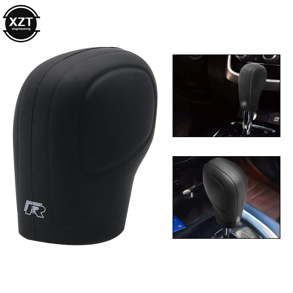 Knob Shift Gear Head Silicone Cover Handbrake Cover Case For VW Golf 6 GTI DSG Jetta Tiguan POLO BORA Passat B7 Tiguan Touran smile