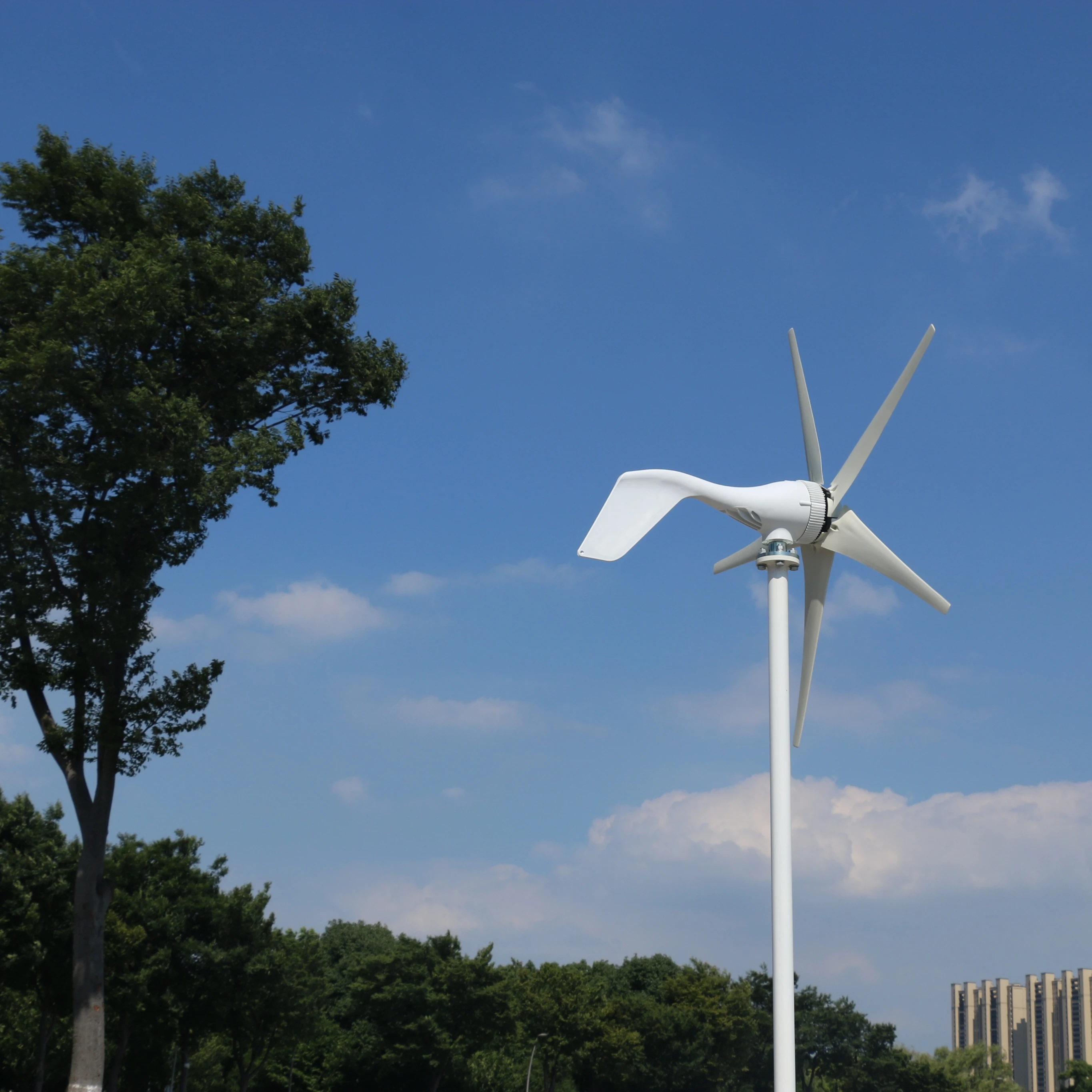 Alternative 400W Horizontal Wind Turbine Generator New Energy 12V 24V Windmill With MPPT/PWM Charge Controller