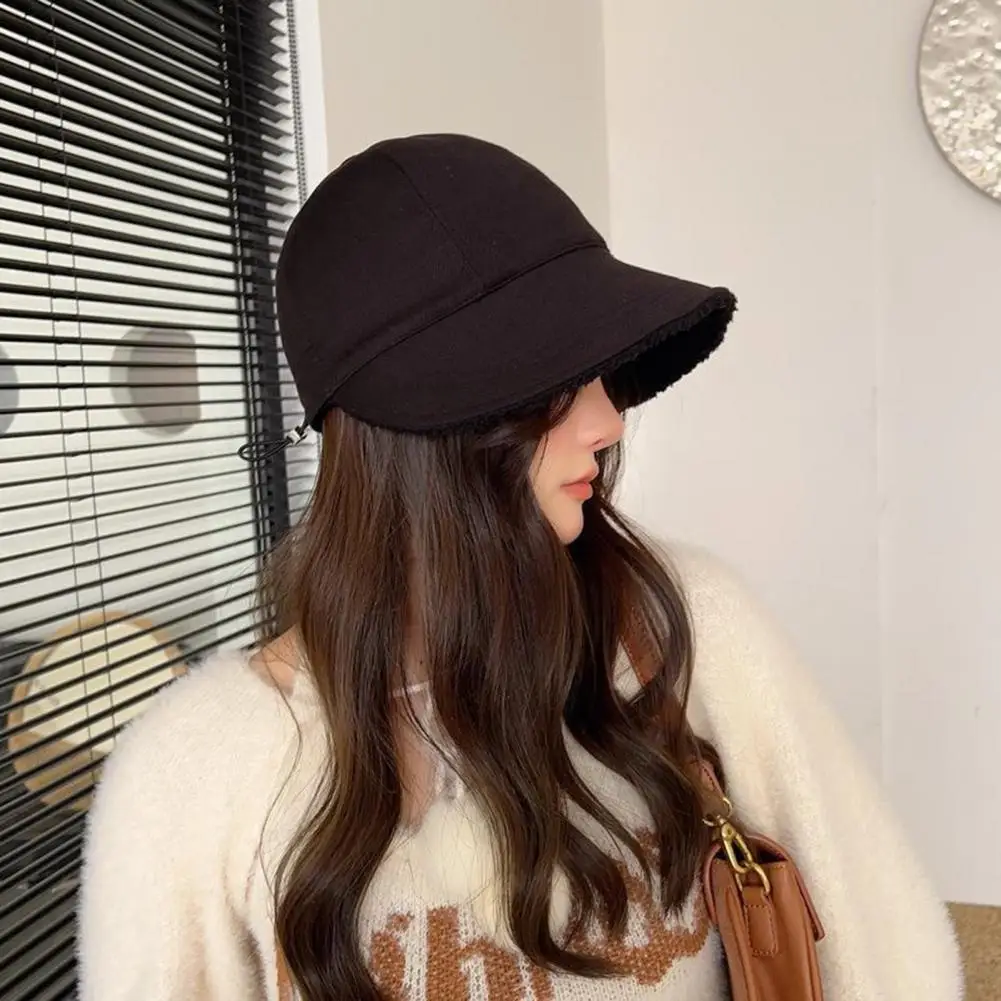 Autumn Hat Stylish ddmysmile Winter Cold-Proof Women Baseball Hat Double Sided Headwear Autumn Winter Hat Sunscreen Smile