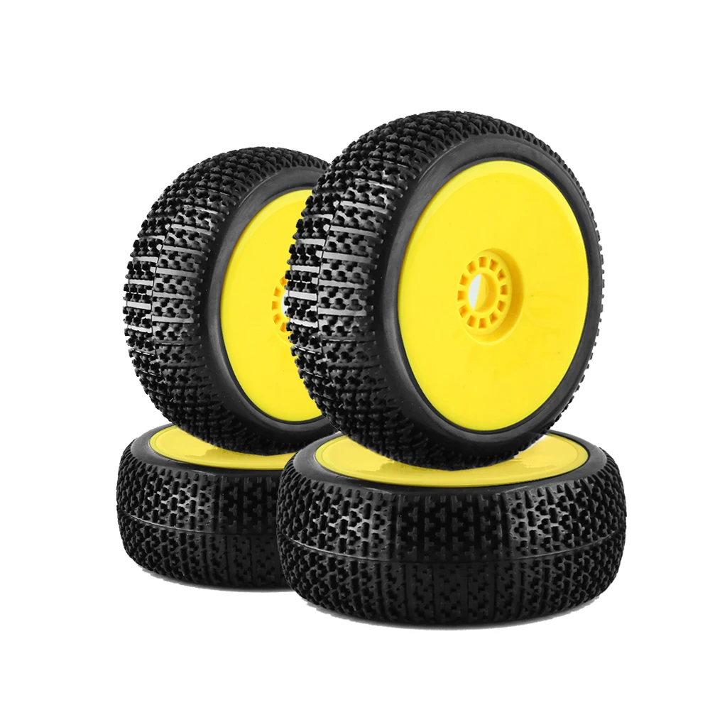 4PCS 1/8 RC Racing Car 116mm *45mmOff Road Buggy Tires Wheel 17mm Hex Hubs for HSP Jingshang MP10 Feishen Hongnuo generic R81