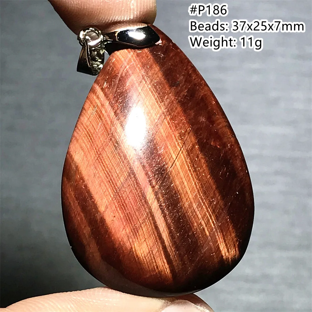 Tiger Natural Eye Red Stone Pendant Jewelry For Women Lady Man Healing Beauty Gift Reiki Crystal Energy Beads Gemstone AAAAA smile