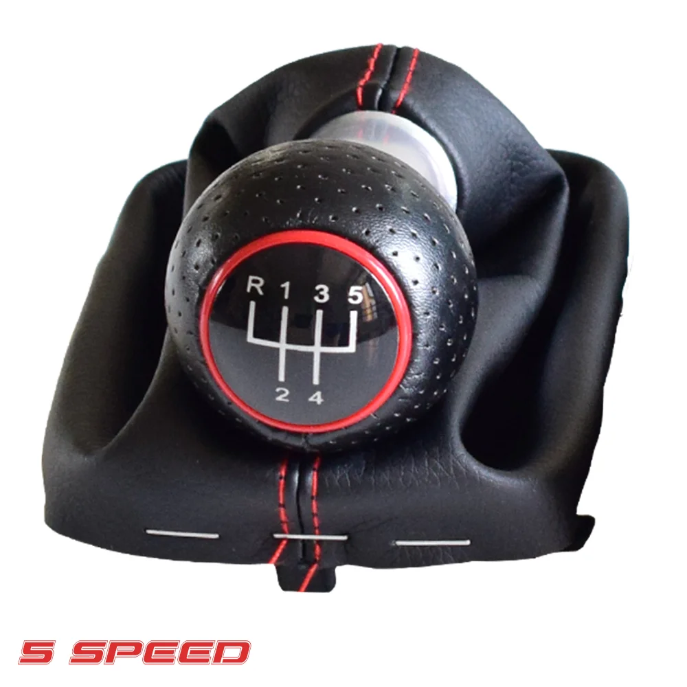 Audi S3 A3 For 2001 2002 2003 New 5 6 Speed Car Gear Stick Shift Knob With High Quality Leather Boot smile