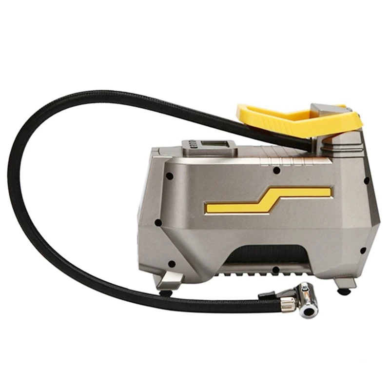 Ac/Dc Tire Car 12V Iator Portable Air Compressor Digital ddmysmile Air Pump With LED Light & Long Power Cords Home Smile &