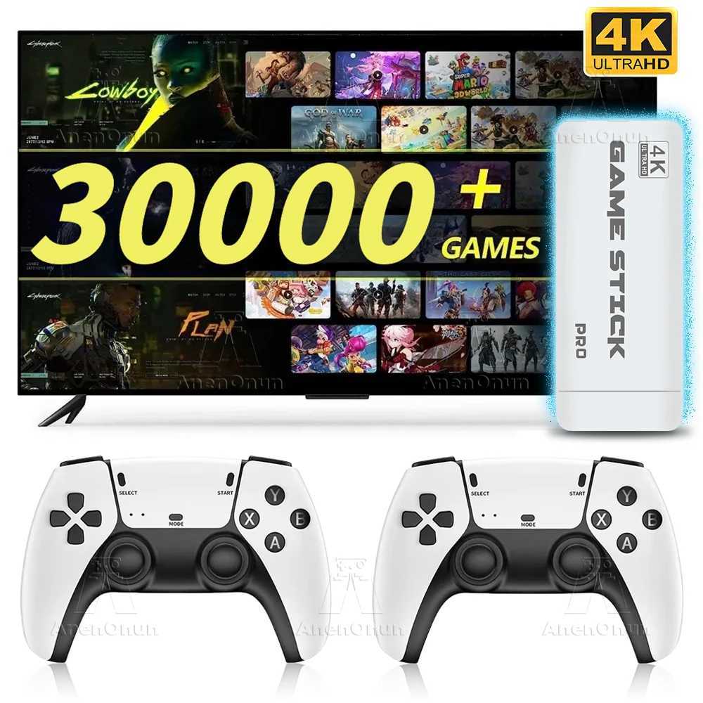 4K gaming stick with built-in 30000+games 18 email high-performance TV gaming console high-quality Emuelec retro gaming console Y241109