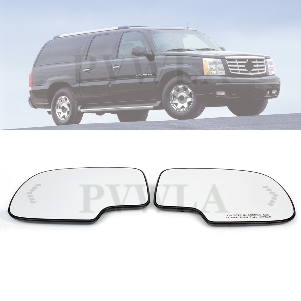 Front Door Side Heated Mirror Glass Rear-view For Cadillac Escalade/EXT/ESV 2003 2004 2005 2006