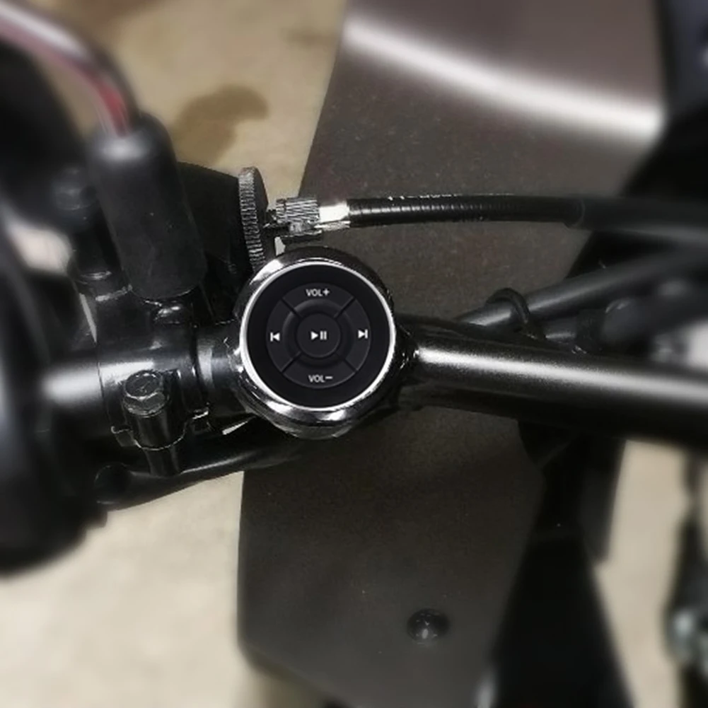 Bluetooth Car Steering Wheel Bike Handlebar Media Remote Control for iOS Android