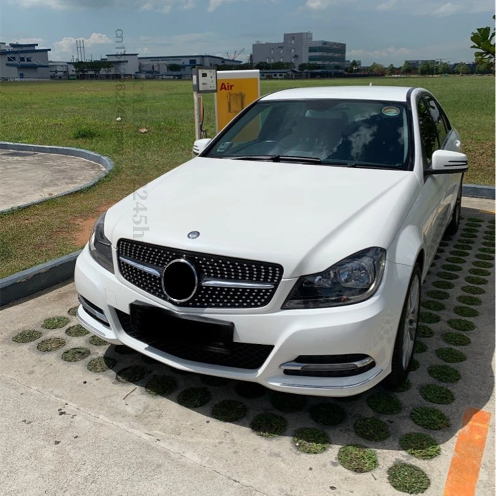 Diamond Style Grilles Front Grill For Mercedes Benz C Class W204 07 2008 2009 2010 2011 2012 2013 2014 C180 C200 C250 C300 C350