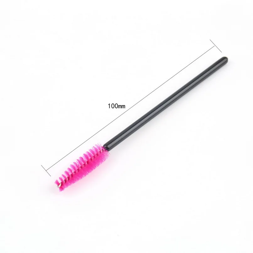 50pcs/lot New make up brush Pink synthetic fiber new Disposable Eyelash Brush Mascara 2025 Applicator Wand Brush Cosmetic Makeup Tool