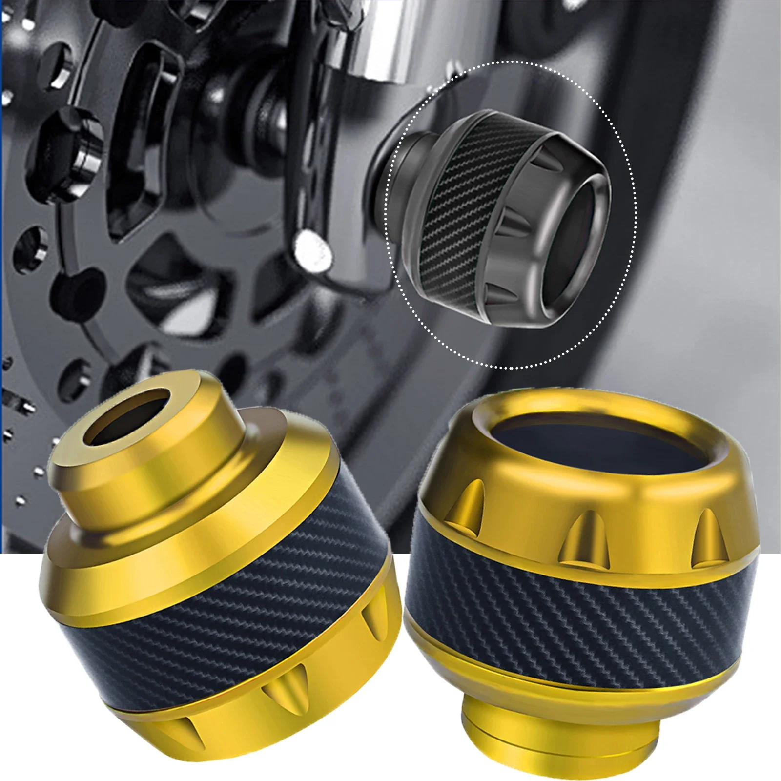 Motorcycles Aluminum Falling Universal Protector Front Sliders For Gsxr 600 Aprilia Sr 50 Ninja 300 Super Cub 110 Tracer ddmysmile 7 Smile