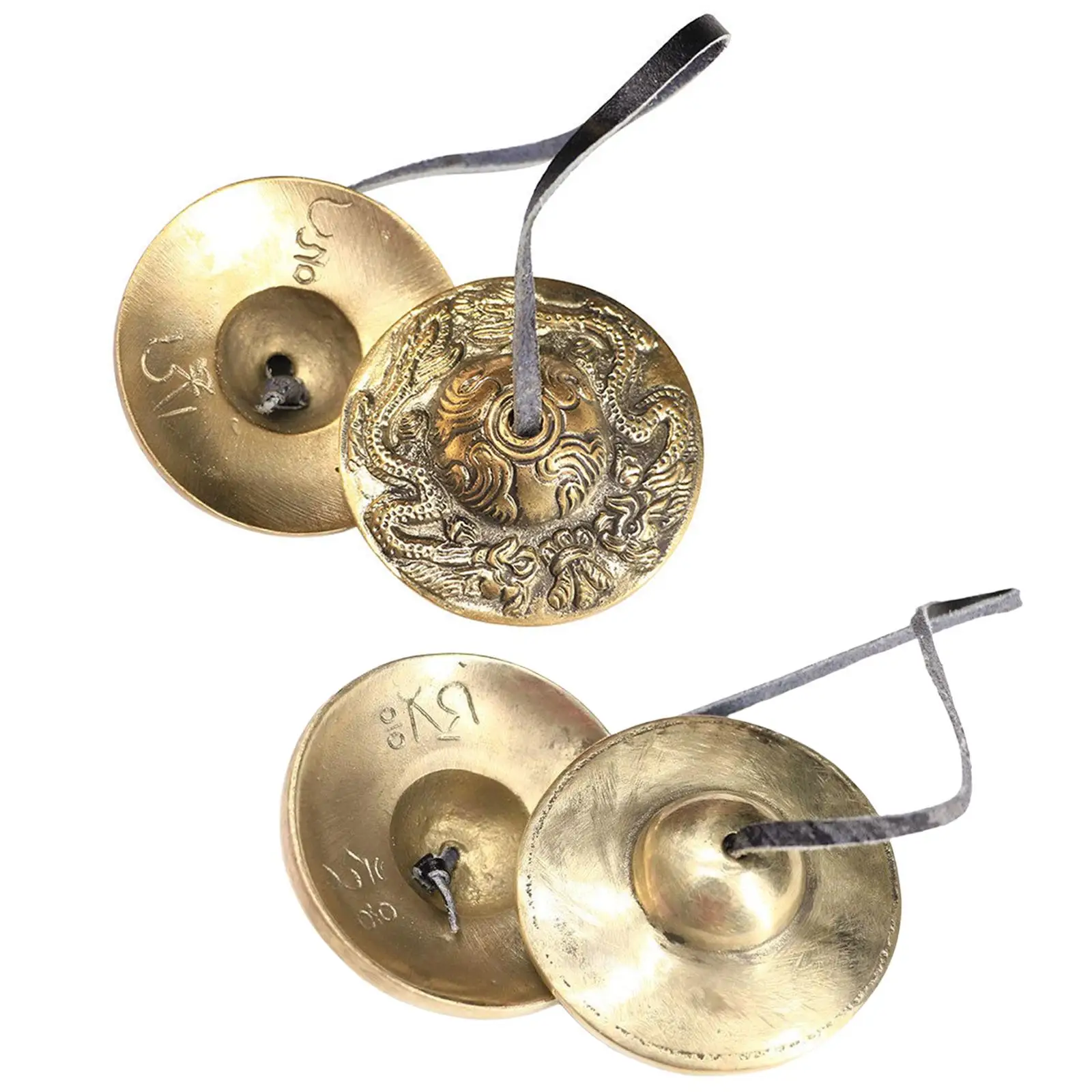 Brass Tibetan Tingsha Cymbals Buddhist Meditation
