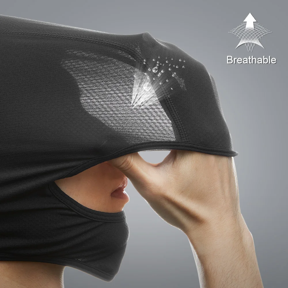 Face Full Quick-Dry Balaclava Mask Summer Ice ddmysmile Cool Cycling Running Sport Outdoor Helmet Liner Hood Cap Beanie Men Women Smile