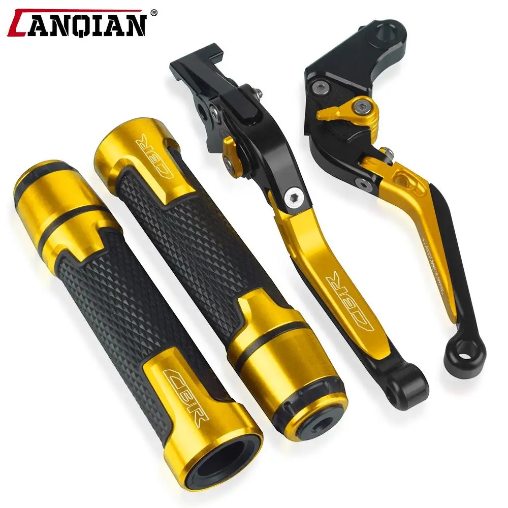 CBR954RR CBR Honda For 954RR 954 RR 2002-2003 Motorcycle Accessories CNC Aluminum Brake Clutch Levers Handlebar Hand Grips ends smile