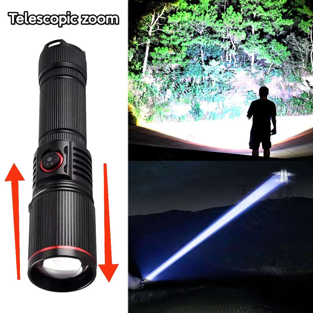 9900LM Military Tactical Flashlights Powerful Long Range Torch Rechargeable Tactical Lantern Hunting Self Defense Led Flashlight